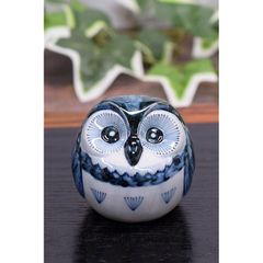 ビトッシ / フラヴィアリミニブルー フクロウ 陶器　ヴィンテージ イタリア製 ビトッシ フラヴィアリミニブルー フクロウ 陶器 ヴィンテージ