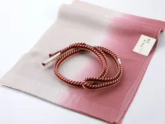 お洒落 正絹 丹後ちりめん ラメ入り 帯揚げ 帯締め 2点セット 日本製 ワイン系 as-150-29