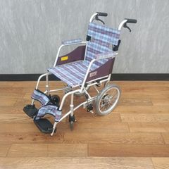 コーナン商事 車椅子 折りたたみ 自走式 ノバチェック柄 軽量 介護用
