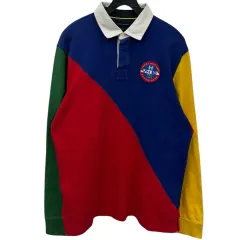 トミーヒルフィガー ラグビー ピケTシャツ M