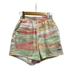アディダスオリジナルス adidas originals ショートパンツ 総柄 ウエストゴム コットン GN4293 S ピンク 緑 グリーン 黄 イエロー 白 ホワイト