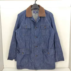 05w19120 ラングラー Wrangler  ビンテージデニムカバーオールジャケット  ネイビー M  メンズ  カバーオール  コットン  【中古品】