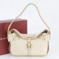 美品 サルヴァトーレフェラガモ ガンチーニ レザー ショルダーバッグ 肩掛け ハンド 本革 ブランド レディース RBM DV37-3【中古】