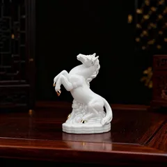 【新品】 馬 置物 開運 招福 午 開運 招福 2026年 干支 白馬 神馬 運気アップ 金運祈願?商売繁盛 開店祝い 新築祝い 財運 飛躍 成功 発展 厄除け 運気上昇 人気 ギフト 縁起物 店飾り 玄関 オブジェ プレゼント 風水アイテム 縁起物 お正 0