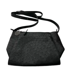 GENUINE OSTRICH SKIN　本革　オーストリッチ　ショルダーバッグ GENUINE OSTRICH SKIN 本革 オーストリッチ ショルダーバッグの通販 by