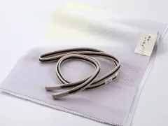 お洒落 正絹 丹後ちりめん ぼかし 帯揚げ 帯締め 2点セット 日本製 より房 渋藤色系 as-150-31