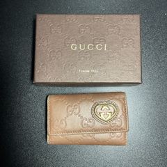 GUCCI ♡グッチ GGキャンバス ゴ ラブリーハート 6連キーケース - メルカリ