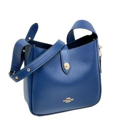 COACH ネイビー ボディバッグ 2ポケット COACH コーチ ハンドバッグ ボストンバッグ シグネチャー デニム