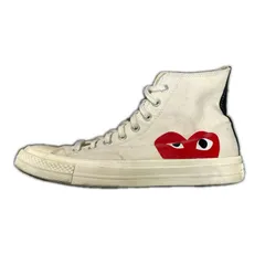 PLAY COMME des GARCONS  × CONVERSE 25SS CT 70HI ハイカットスニーカー プレイコムデギャルソン  × コンバース 150205C アイボリー 28cm （13091M）