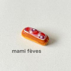 レモンのエクレアフェーブ フランス ミニチュア ドールハウス ケーキ