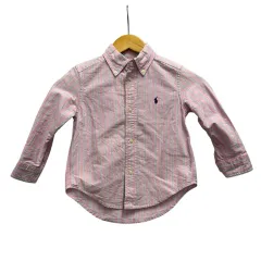 ラルフローレン RALPH LAUREN シャツ 長袖 ボタンダウンカラー ストライプ コットン 321537207002 3 ピンク 白 ホワイト 青 ブルー