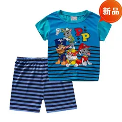 新品 パウパトロール キッズ パジャマ 男の子 半袖 上下セット 寝巻き 夏 子供服 100 110 120 130  ルームウェア