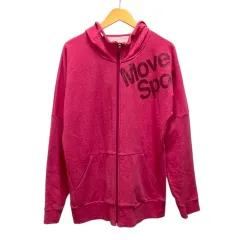 デサント DESCENTE パーカー フーディー ジップアップ ロゴデザイン 長袖 О ピンクのサムネイル