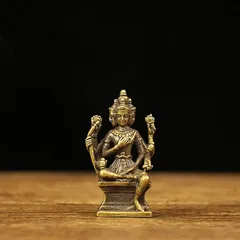 【新品】 仏像 梵天(ぼんてん) 5.5cm（真鍮仏/古色）ミニチュア仏像 金属像置物 buddha statue【DFJLWKE】