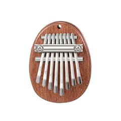 New Arrival: Samcos Kalimba Thumb Piano, 8 Keys, Premium Wood, Mini Finger Piano, Beautiful Tone, Small and Lightweight, Convenient Carrying Strap, Suitable for Children, Adults, and Beginners, Finger Percussion Instrument (Oval Shape)