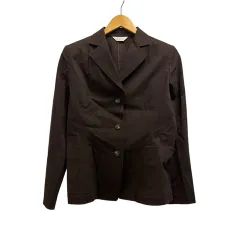 コルディア CORDIER ジャケット 長袖 無地 コットン混 JB543-45802JJ 40 茶 ブラウンのサムネイル