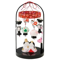 【新品】 雛人形 吊るし飾り 陶器製 平安つるし雛 平飾り 親王飾り コンパクト ひな祭り 桃の節句 インテリア SA-086 0