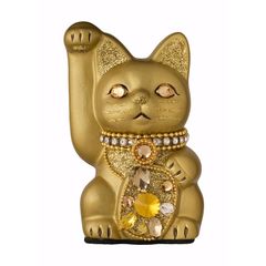 美品 アポロシン 招き猫 中 金（右） - メルカリ