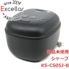 [bn:11] SHARP　ジャー炊飯器 3合炊き　KS-CS05J-B　ブラックのサムネイル