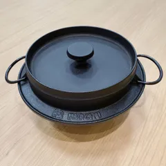 MK121【ER263】IWACHU 岩鋳 鋳鉄製 蓋付き 南部鉄器 ごはん鍋 約3合炊きのサムネイル