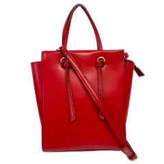 アンビリオン UNBILLION ハンドバッグ ショルダーバッグ 2way 無地 赤 レッド