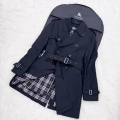 ✨Bランク BURBERRY BLACK LABEL  2way トレンチコート コート ベスト ノバチェック ライナー 黒 「25AP」