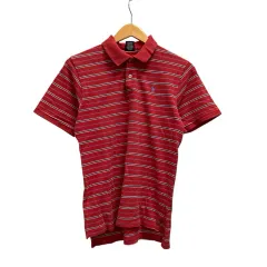 ポロ バイ ラルフローレン Polo by Ralph Lauren ポロシャツ 半袖 ボーダー ロゴ刺繍 コットン M 赤 レッド 黒 ブラック 白 ホワイト 青 ブルー