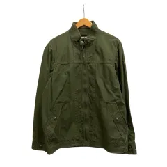 エーグル AIGLE ジャケット ハイネック 無地 コットン 8504-21422 L カーキ