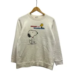 ファミリア Familiar ×SNOOPY トレーナー 長袖 クルーネック プリント コットン混 160 白 ホワイト マルチカラーのサムネイル
