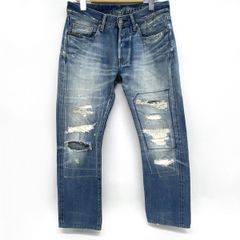 HYSTERIC GLAMOUR☆スタッズ 赤耳セルビッチ ダメージデニム 32 - メルカリ