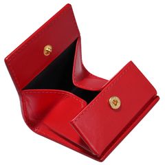 [노블 라일리] 동전 지갑 여성 가죽 동전 케이스 남성 지갑 가죽 가죽 선물 (Red) [Red]