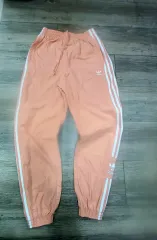 アディダス オレンジ 3本線 トレーナー ズボン