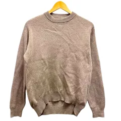 ユナイテッドアローズ UNITED ARROWS ニット セーター カシミヤ混 クルーネック 長袖 無地 茶 ブラウン