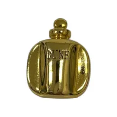 クリスチャンディオール Christian Dior ピンバッチ 香水モチーフ ロゴ 無地 ゴールド