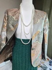 ハイクオリティLINE 洗練 ジャガードジャケット