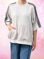 配色切替ラグランプルオーバー