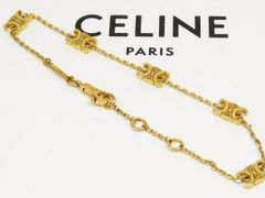 CELINE トリオンフ サスペンドブレスレット ラインストーン