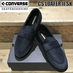 コンバース ローファー CONVERSE SKATEBOARDING CS LOAFER II SK BLACKMONOCHROME ローファー スエード