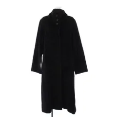 マックスマーラ MAX MARA スタンドカラーコート ロング アルパカ ウール I 42 黒 /BM