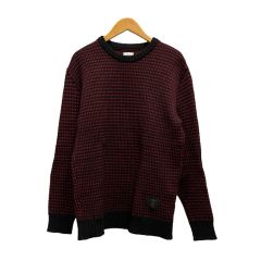 Stussy ハウンドトゥースセーター S 赤/黒 - メルカリ