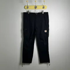 カーハート WIP ブラック Regular カーゴ パンツ