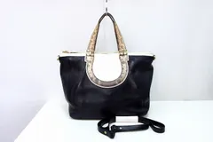 【225425】Salvatore Ferragamo サルヴァトーレフェラガモ  ガンチーニ 2WAY ハンドバッグ ショルダーバッグ ストラップ付