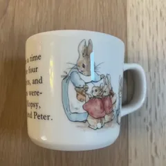 【230584】WEDGWOOD ウェッジウッド  マグカップ　ピーターラビット　食器　かわいい　英国製 ホワイト