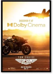 【フレーム付-黒-】 映画ポスター トップガン マーヴェリック TOP GUN MARVERICK トムクルーズ A3サイズ US版 mi5のサムネイル