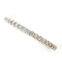 新品pt950 ダイヤモンド0.10ct エタニティリング - メルカリ