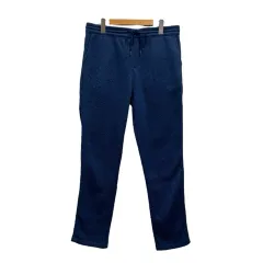 ビーミングバイビームス B:MING LIFE STORE by BEAMS イージーパンツ ヘリンボーン柄 ウエストゴム コットン 92-24-0247-803 L 青 ブルー メンズのサムネイル