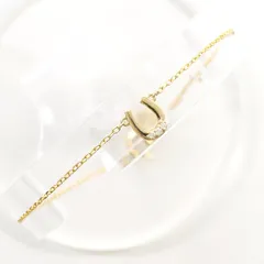 K10YG ブレスレット ダイヤモンド 総重量約0.5g 約19cm
