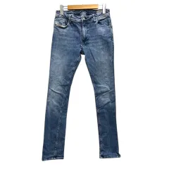 ディーゼル DIESEL デニム ジーンズ ストレッチ ウォッシュ加工 14Y 青 インディゴブルー