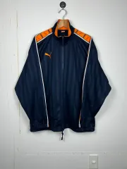 O126-S プーマ ネイビー トラックジャージ オレンジ LINE L