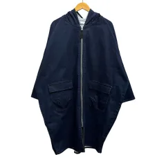 カワイオカダ Kawai Okada ジャケット 長袖 無地 コットン混 1019-O-245 M インディゴブルー